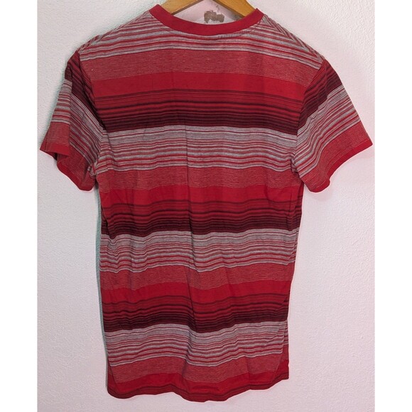 Southpole V-neck T- Shirt Red Stripe Men's Size S Small (212) - Picture 2 of 3